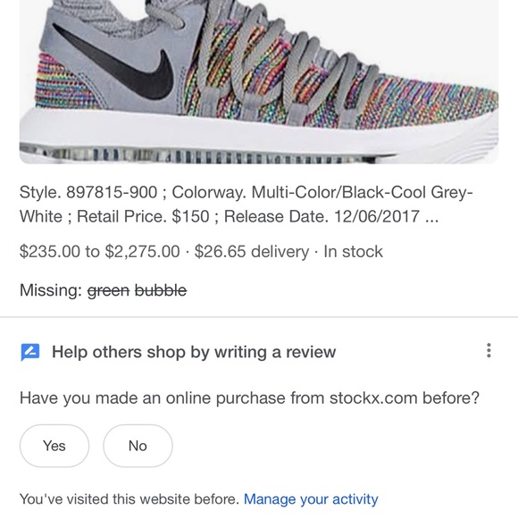 Nike KD 10 multicolor. Rare color way. - Picture 2 of 5